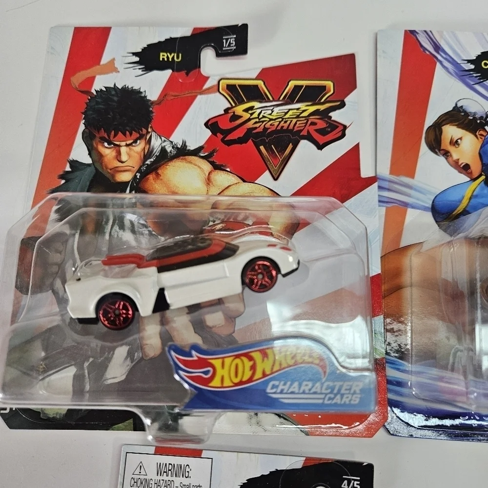 NEW Hot Wheels Street Fighter Character Cars Full Set of 5 RYU Blanka Vega 2019
